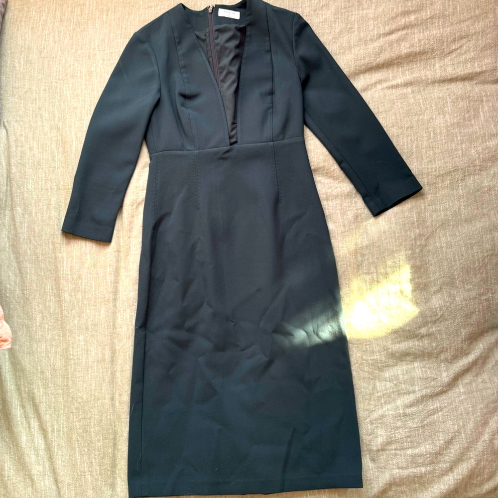 Babaton Masu Deep V Green Dress